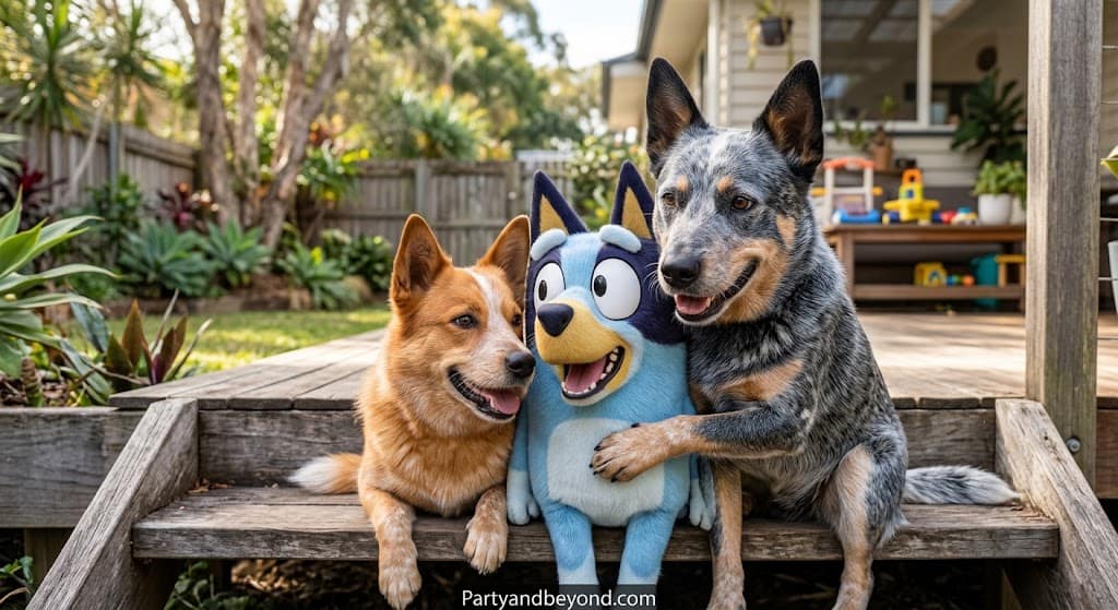 Family Halloween costumes for three inspired by Inside Out with Joy, Sadness, and Anger in colorful outfits