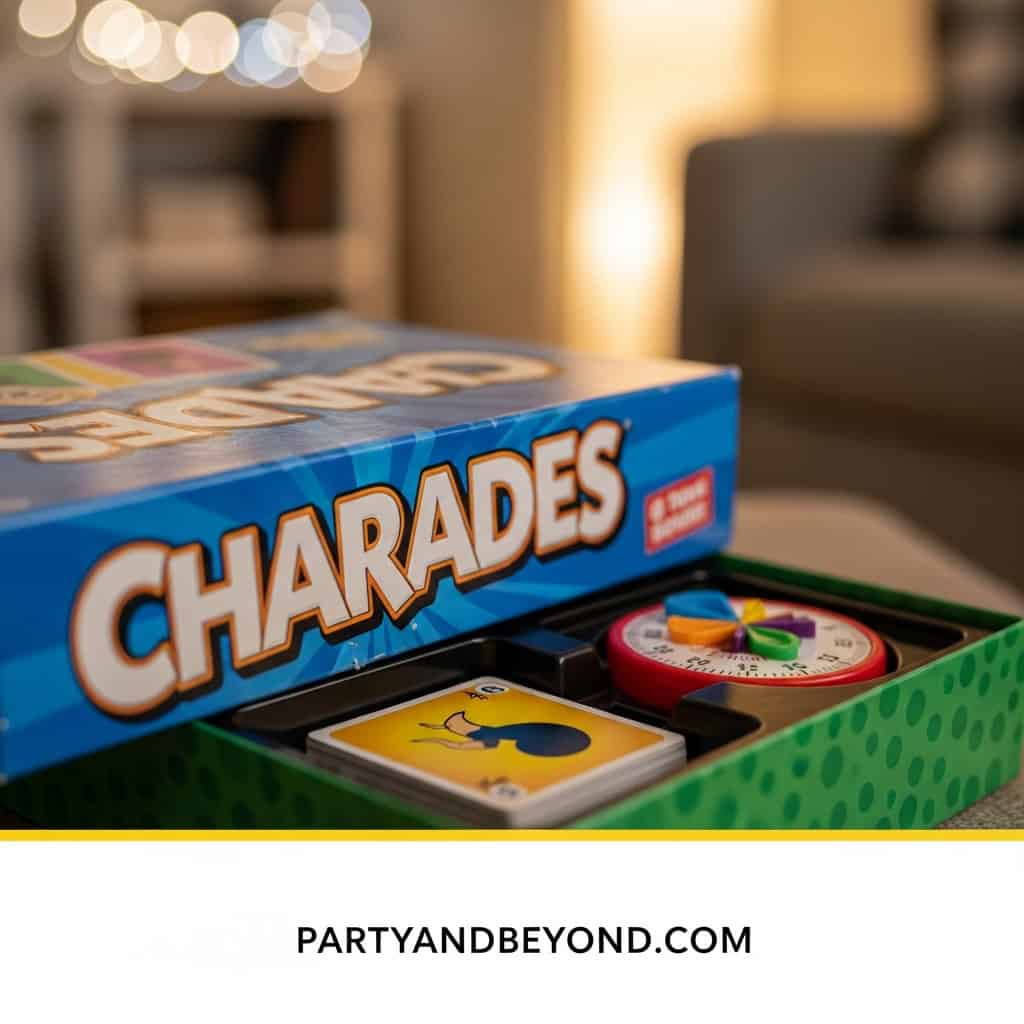 Fun charades game for kids, perfect for 10th birthday parties and high-energy celebrations.