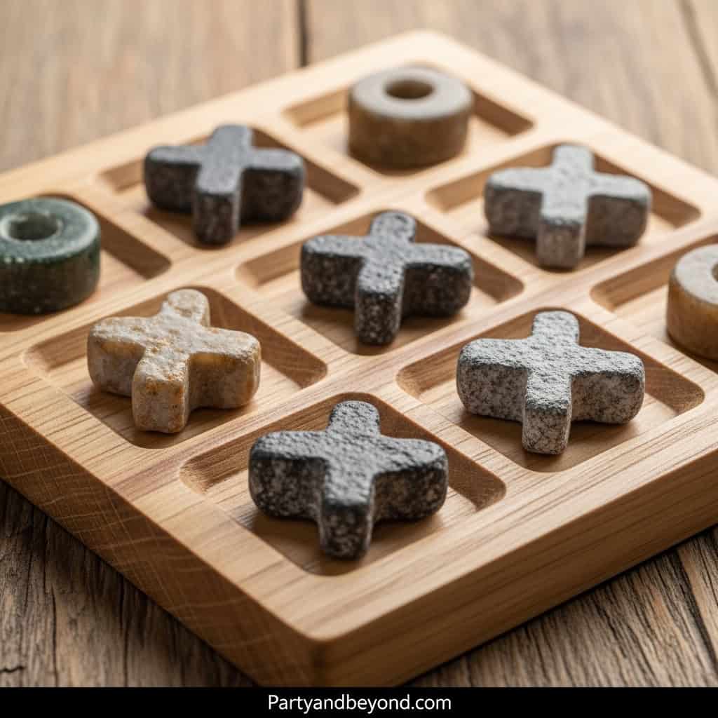 Classic Tic-Tac-Toe game for wedding reception fun.