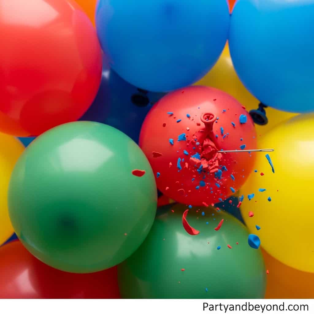 Colorful balloons for wedding games and celebration.