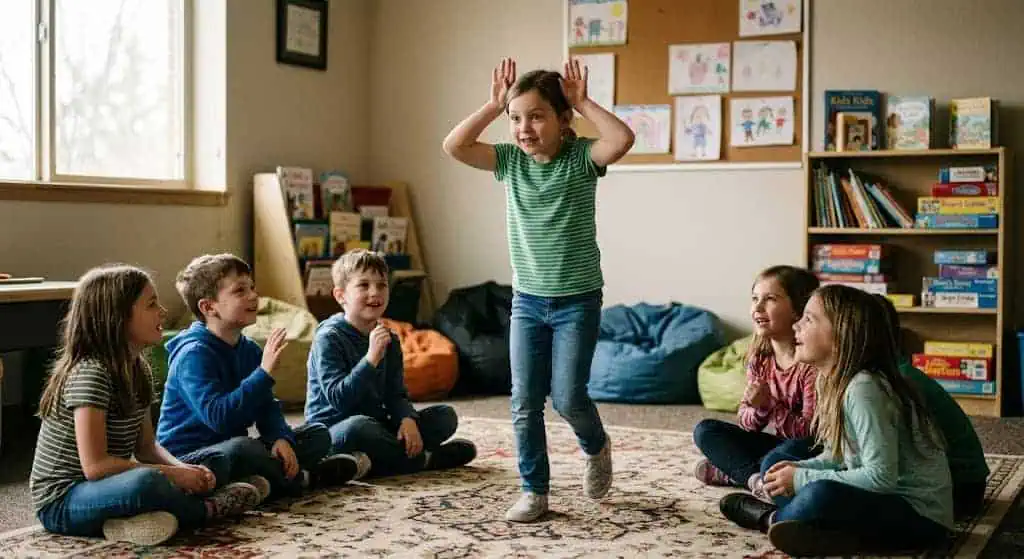 Charades acting game for kids