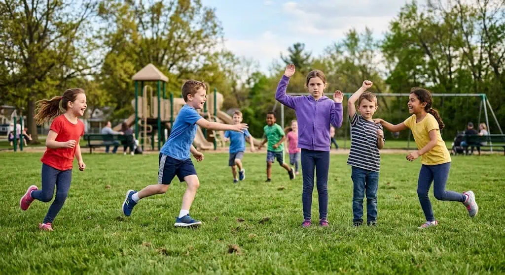 Freeze Tag group game for kids