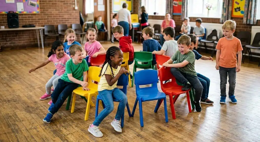Musical Chairs party game for kids