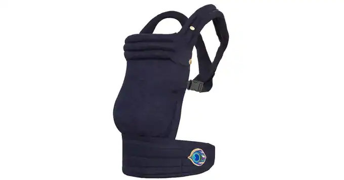 Comfortable navy baby carrier for new moms, perfect for baby shower gift ideas.