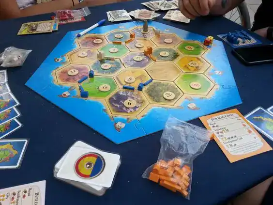 Fun board game setup for teen fundraising activities.