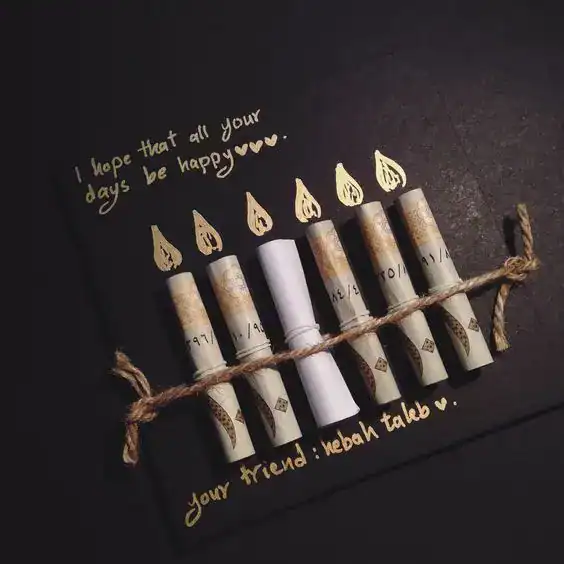 Creative candles with inspirational message for teens' celebrations and gift ideas.
