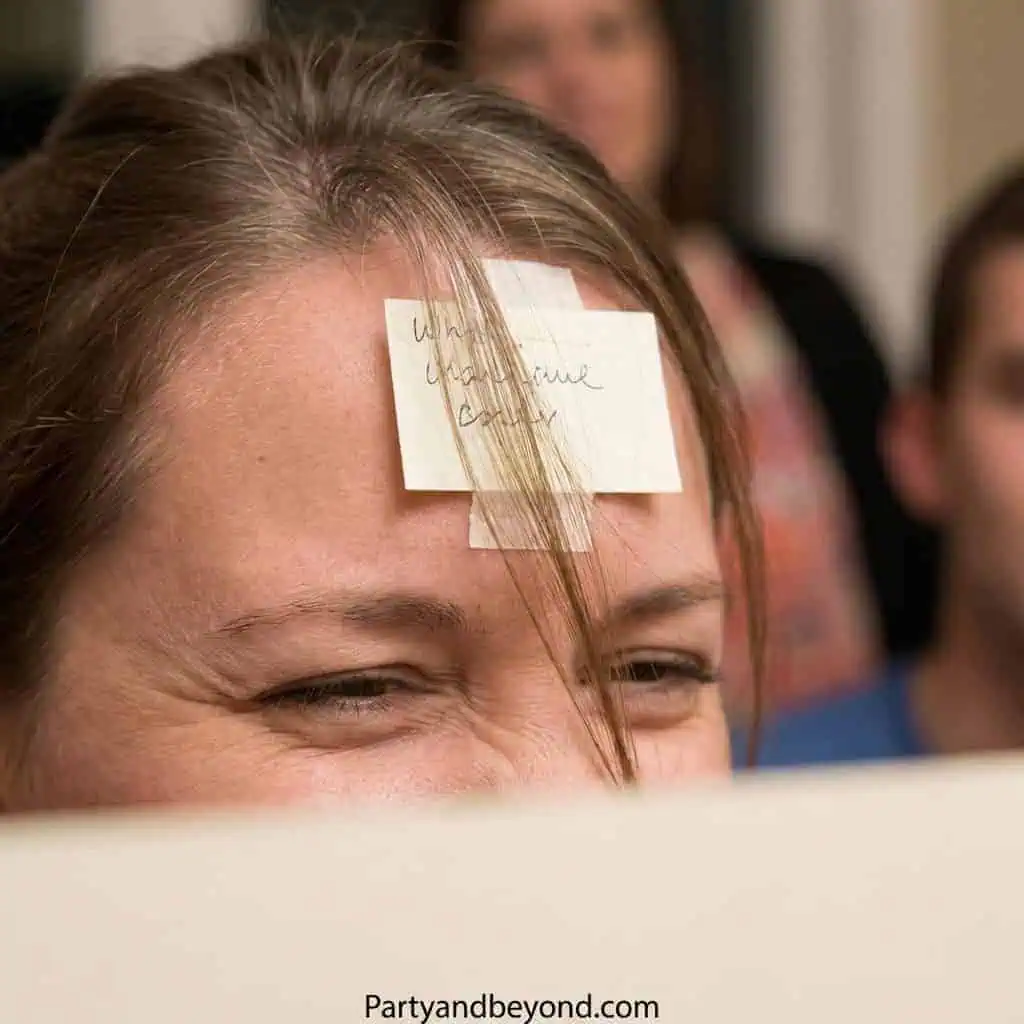 Fun Teen Party Game with Sticky Note Challenge.