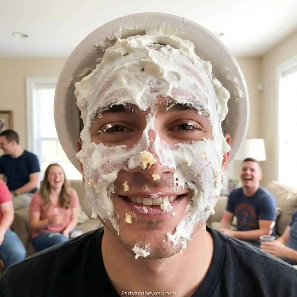 Fun TikTok party game challenge with whipped cream.