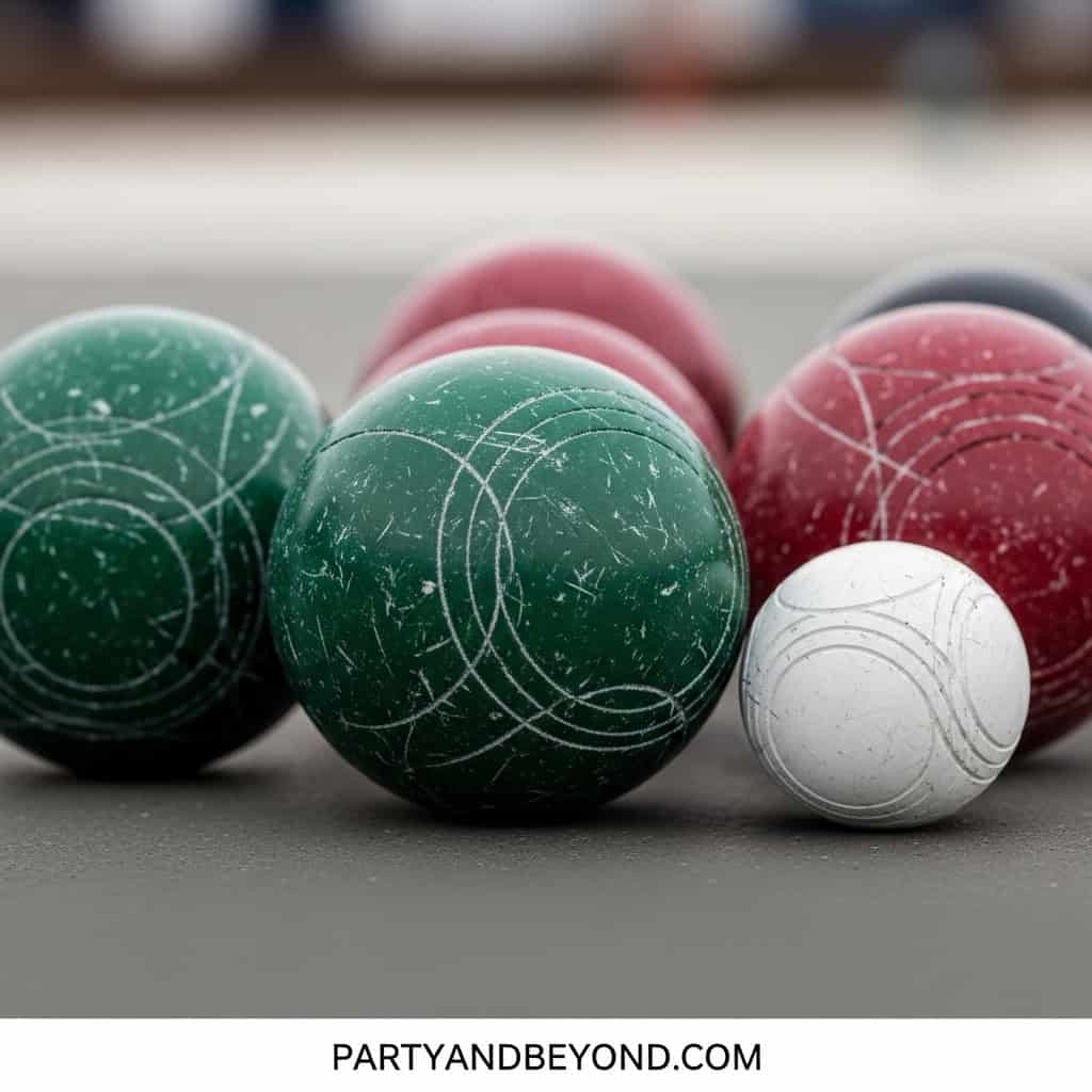 Engaging lawn game balls for wedding celebrations and outdoor parties.