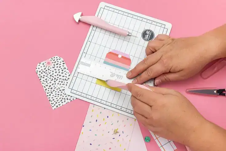 Creative gift wrapping and crafting supplies for kids' birthday celebrations.