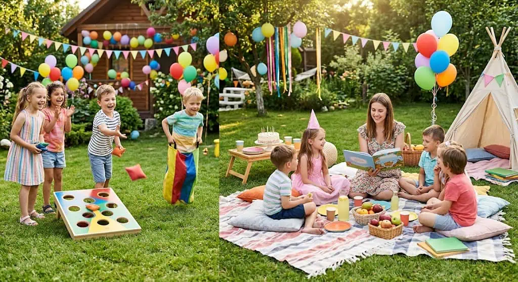 Storytime picnic activity for kids