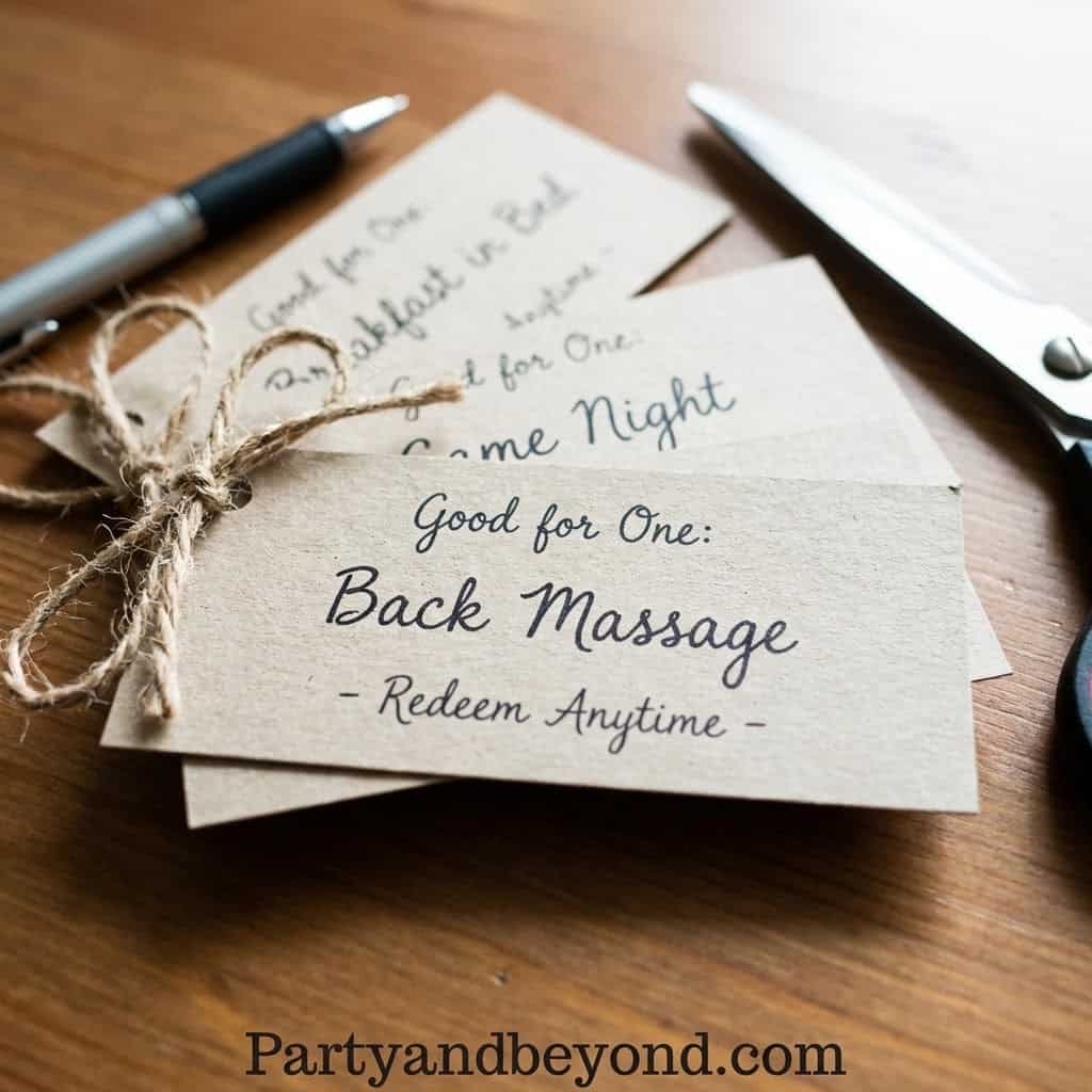 Back Massage Gift Card for Husband - Perfect Valentine’s Day Surprise.