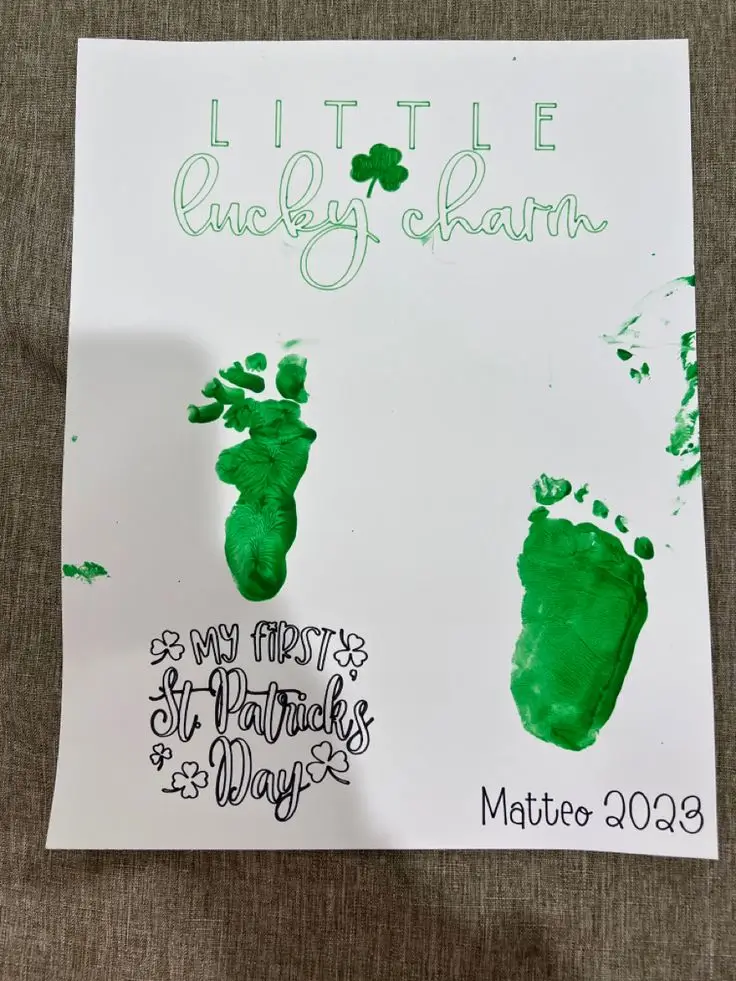 16. Leprechaun Footprint Hunt