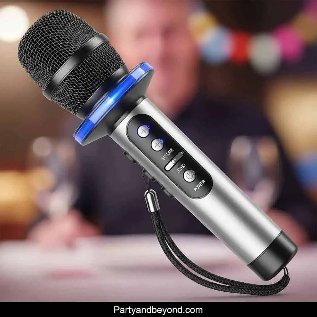 Microphone for teen birthday parties and celebrations.