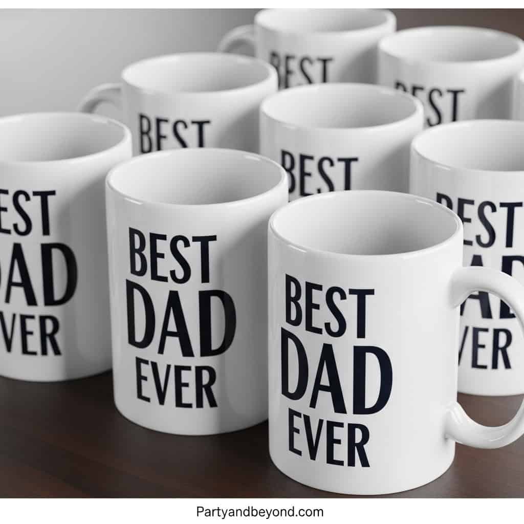 Best Dad Ever coffee mug for Father's Day gifts.