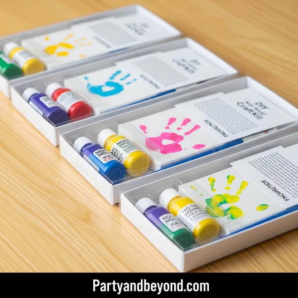 Colorful handprint art supplies for Father's Day gifts from kids, perfect for creative celebrations.