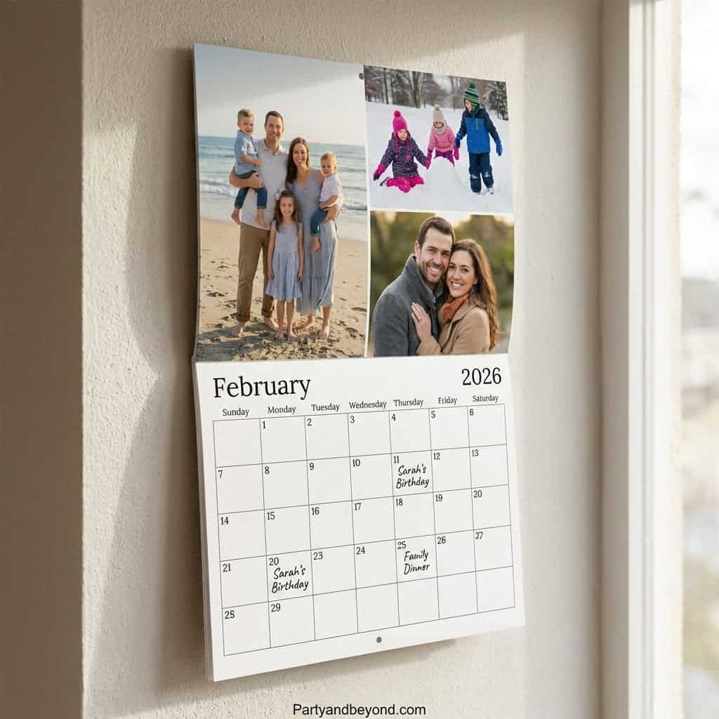 Family enjoying beach vacation with kids and parents in February 2026.