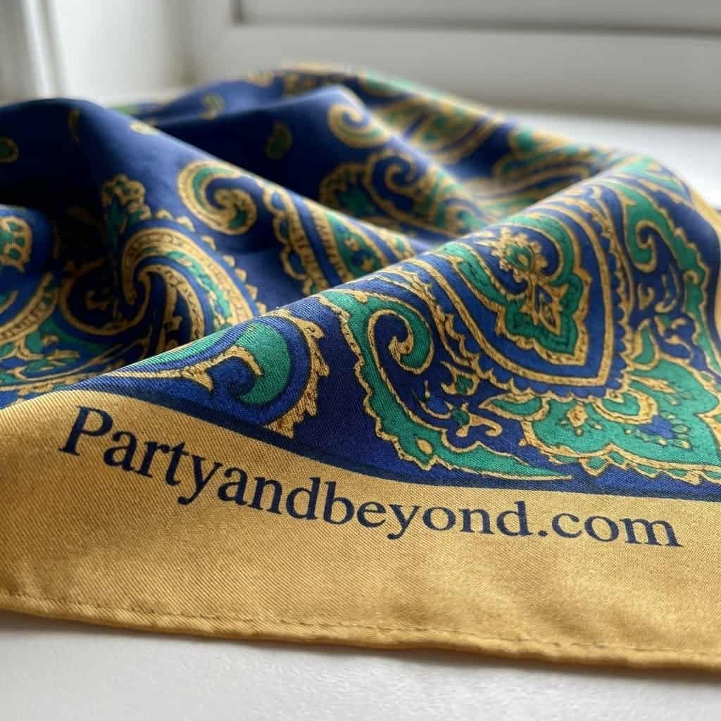 Elegant paisley patterned silk scarf for Mother-in-Law gifts. Perfect for special occasions and cele.
