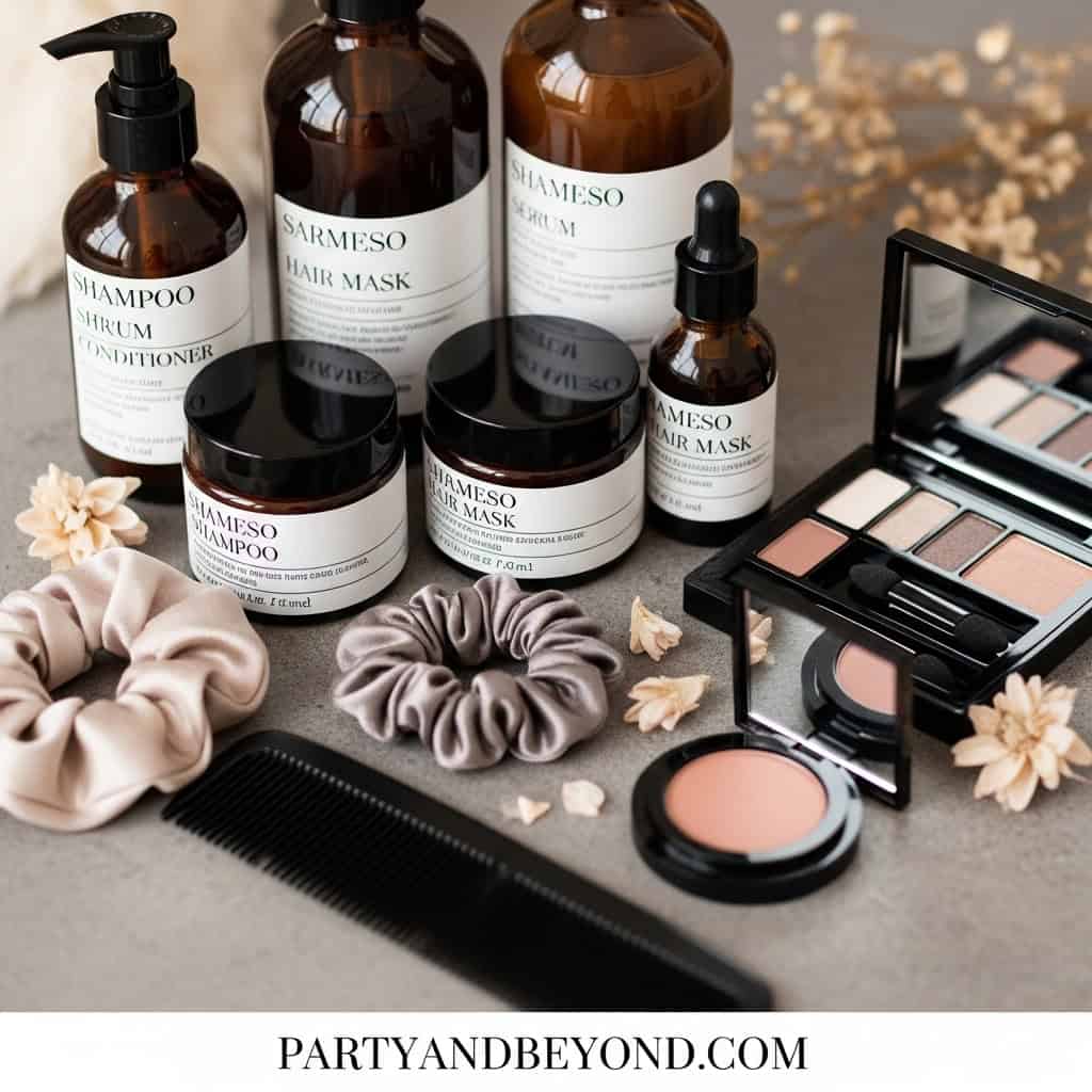 High-quality shampoo, hair mask, and conditioner for healthy hair.