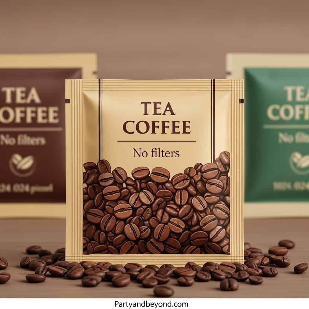 Tea Coffee No Filters - Coffee Bag for Baby Shower Gifts.