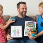 23 Unique Father's Day Gifts from Kids (2026) Father and kids exchanging thoughtful Father's Day gifts at home.