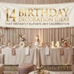 14 Birthday Decoration Ideas: Creative & Fun Party Decorations for 2026 Elegant birthday party decor with balloons, flowers, and a stylish table setup for a memorable 14th.