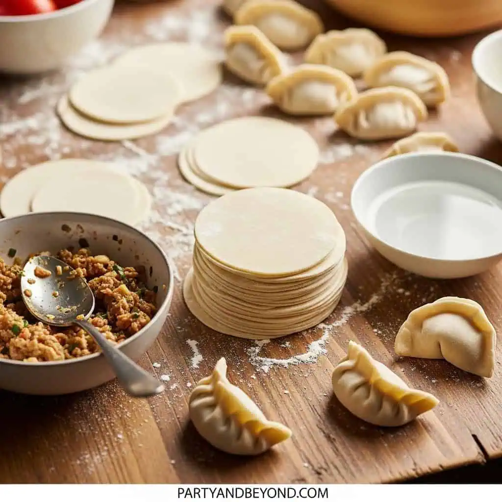 Dim Sum & Dumpling Wrappers Preparation.
