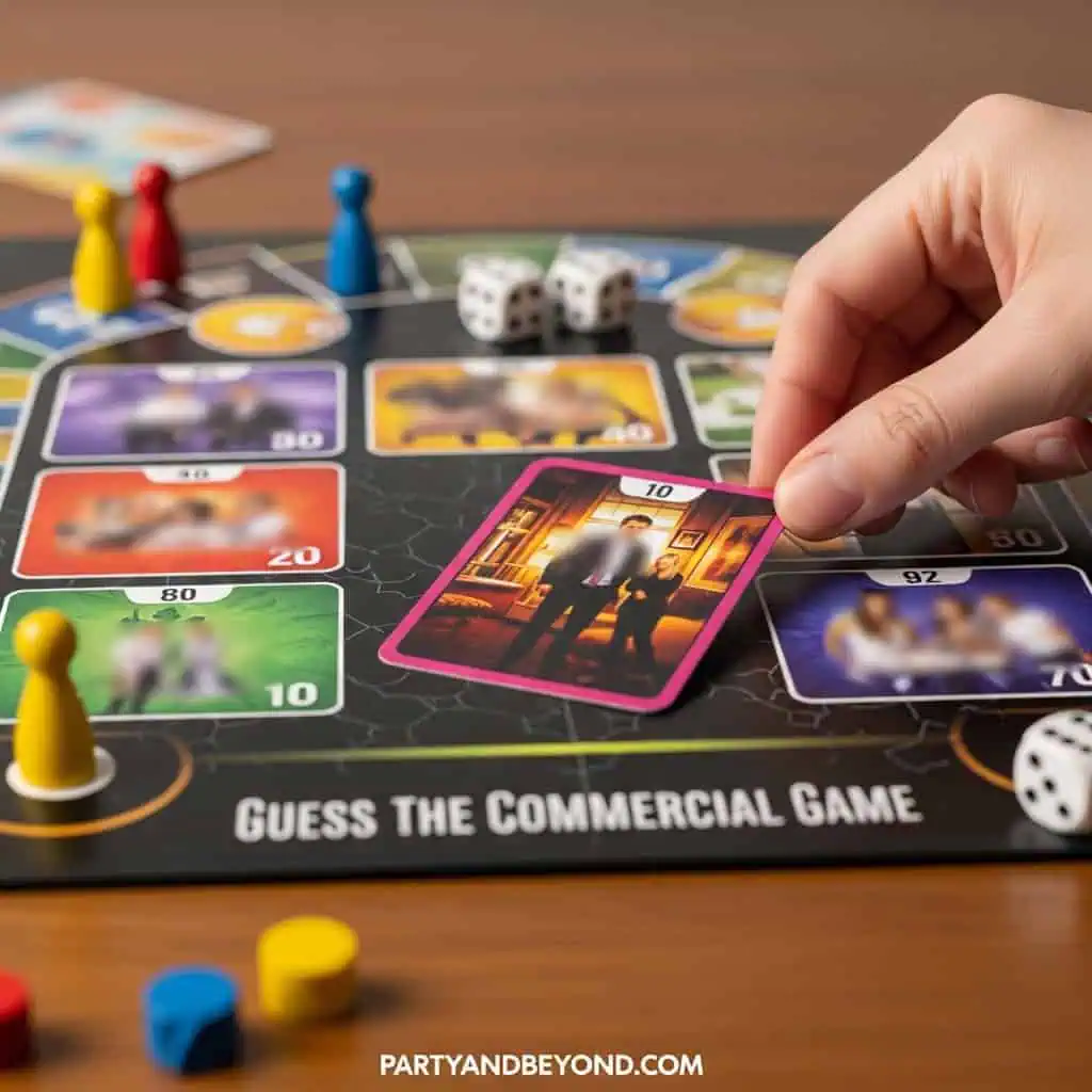 Guess the Commercial Game for Super Bowl Bash.