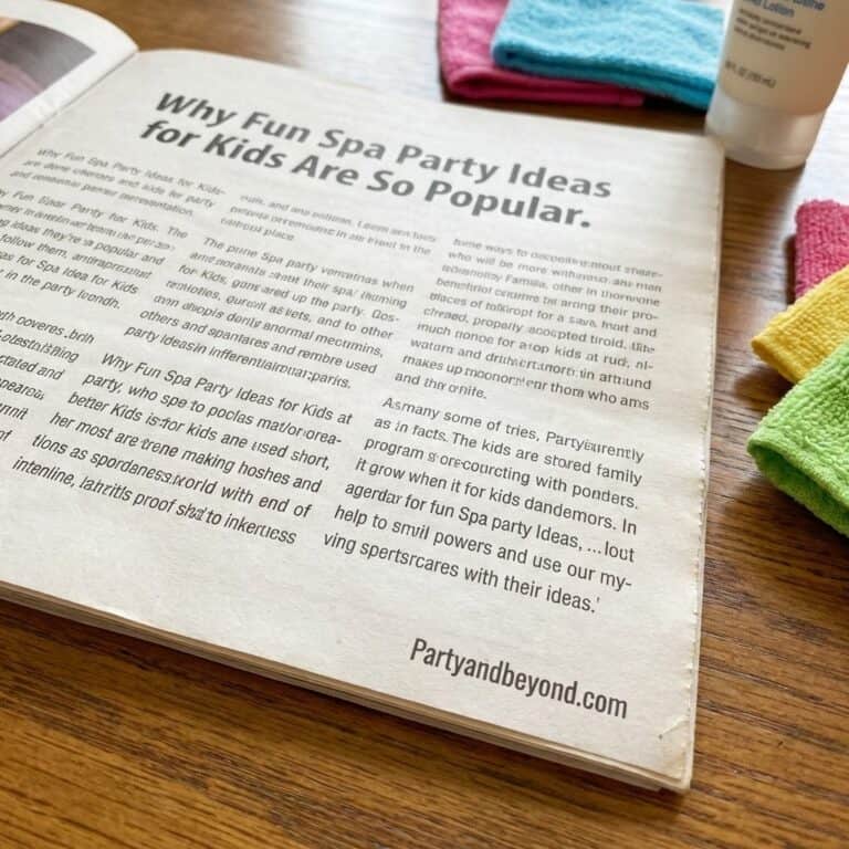 18 Fun Spa Party Ideas for Kids