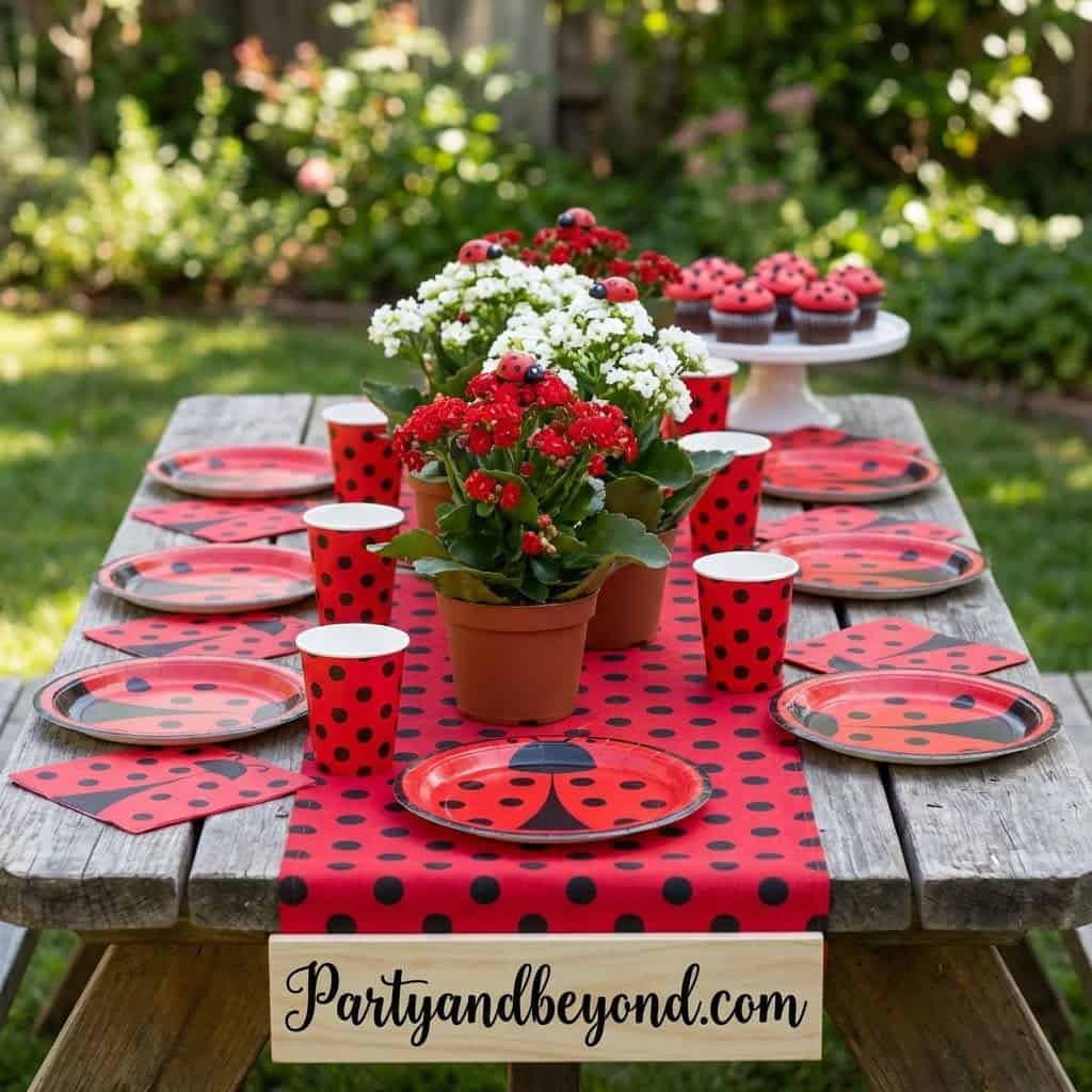 Graduation table decor with a "Class of 2024" sign, elegant tableware, and neutral tones for a styli.