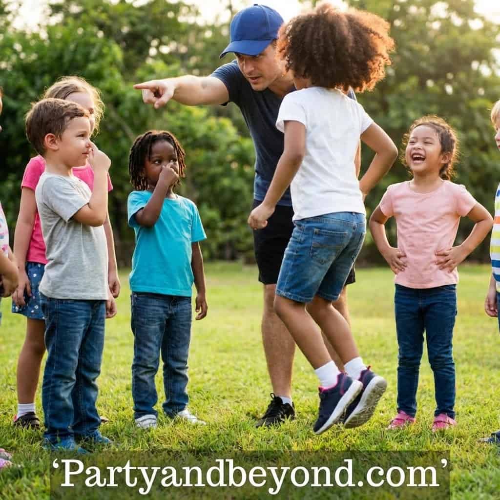 Outdoor kids' party games for boys.