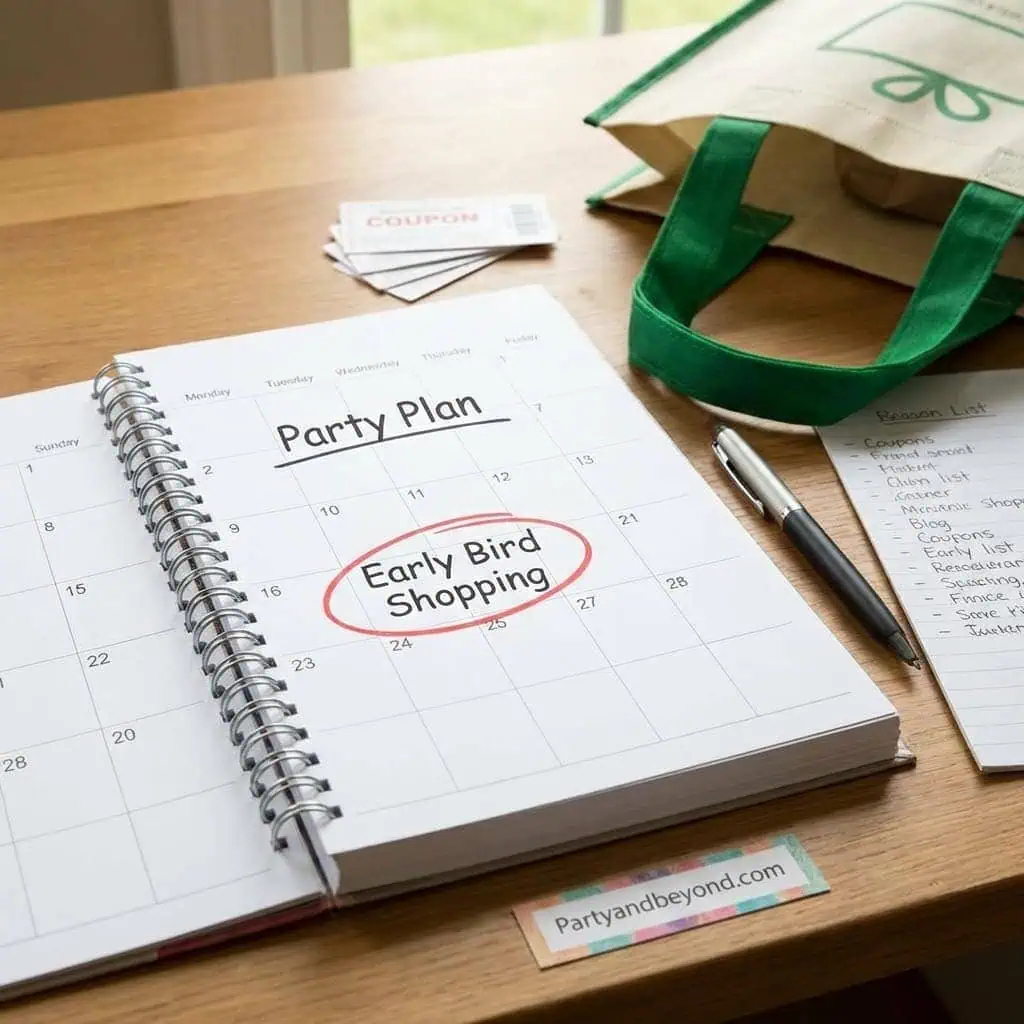 DIY party planning ideas on a budget with shopping tips and event organization.