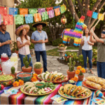 Cinco de Mayo Party Ideas: Food, Decor and Games Vibrant Cinco de Mayo party with friends, colorful decorations, and festive food and drinks.