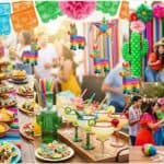 10 Pinterest-Worthy Cinco de Mayo Party Ideas That Will Make Your Fiesta Absolutely Unforgettable Colorful Cinco de Mayo party setup with traditional decorations and festive food displays.