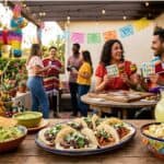 10 Cinco de Mayo Party Ideas: Food, Decor and Games for the Ultimate Fiesta (2026) Colorful Cinco de Mayo fiesta with friends, traditional decorations, and delicious Mexican food. Per.