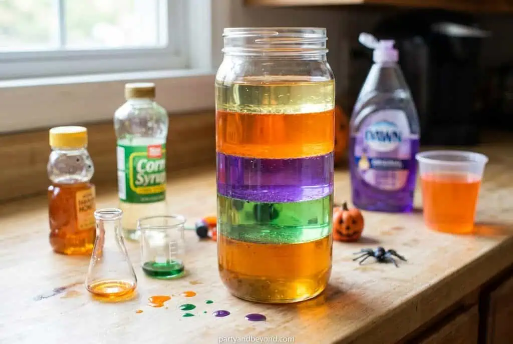 water bead spider sensory Halloween experiment jar Simple and Fun Halloween Science Experiments for Kids