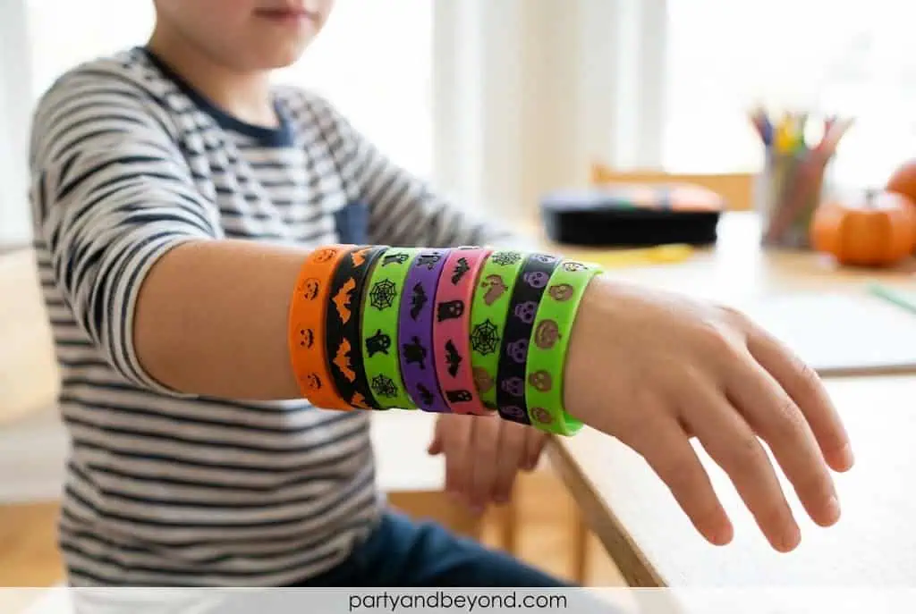 silicone Halloween bracelets for kids trick or treat