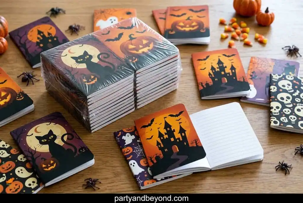 Halloween mini notebooks for classroom gift bags