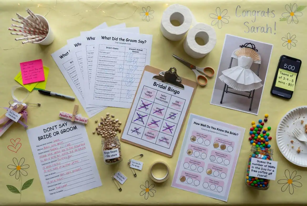 fun bridal shower games on a budget with guests playing