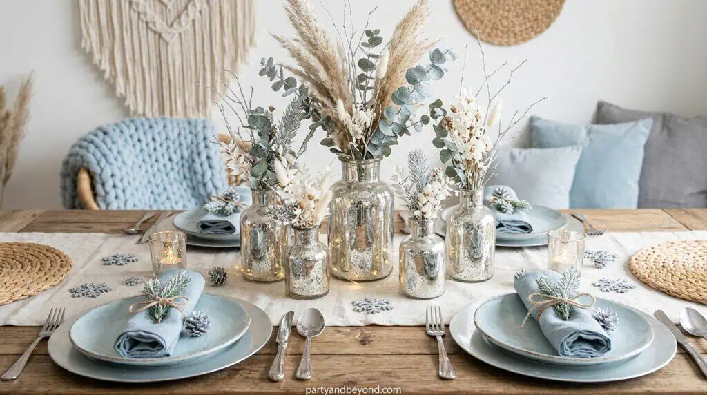 1970s retro party decorated with burnt orange, avocado green, macramé accents, and vintage-inspired styling party color palette ideas