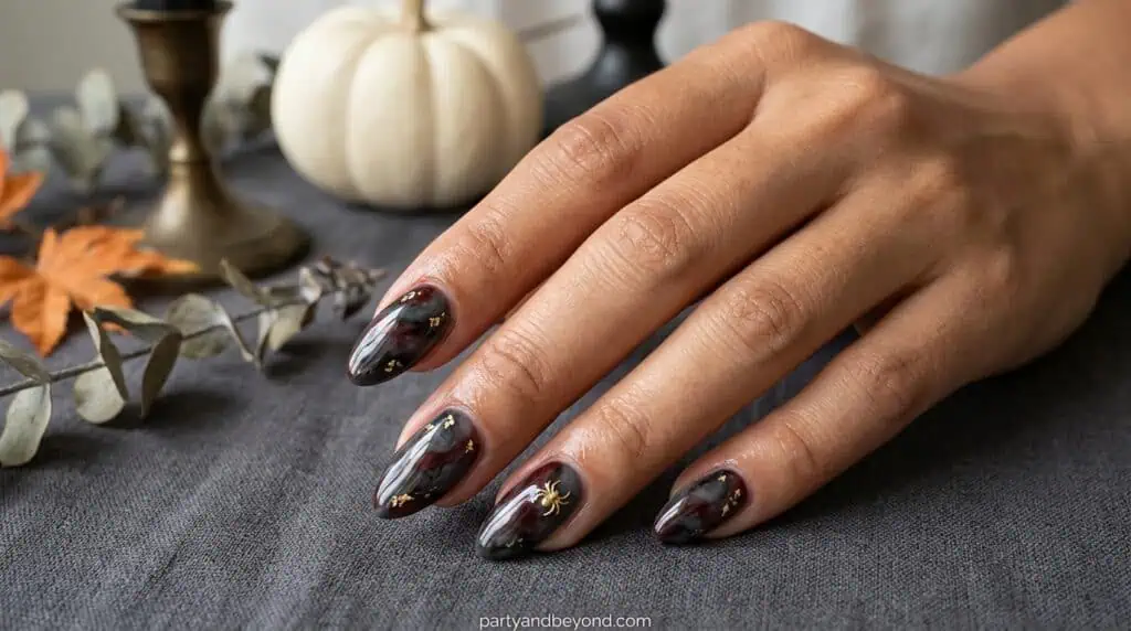 Black-gray-violet blend for foggy effect۔