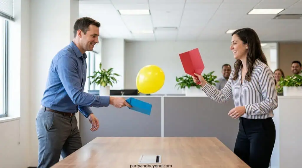 Office celebration with balloons and gifts at Party & Beyond!.