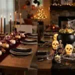 21 Halloween Table Decoration Ideas (Elegant to Spooky, From $10) Glamping Party