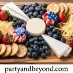The Ultimate 4th of July BBQ Menu: 25 Crowd-Pleasing Recipes for Your Cookout (2026) Patriotic red white and blue charcuterie board with berries cheese and crackers