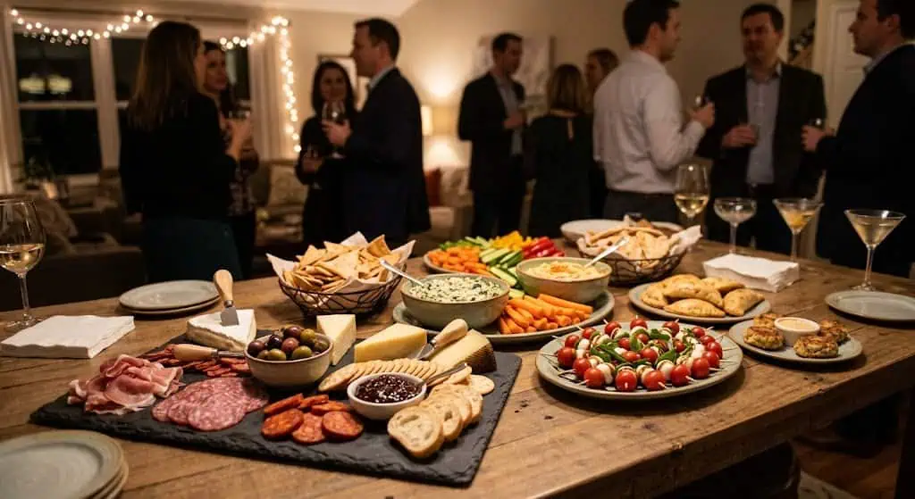 party food quantities adjusted for the time of day