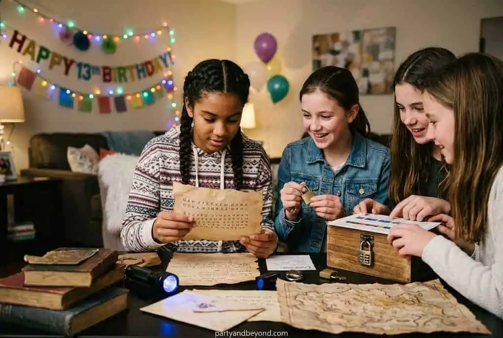 At home escape room birthday party for teenage girls birthday party ideas for 13 year old girls