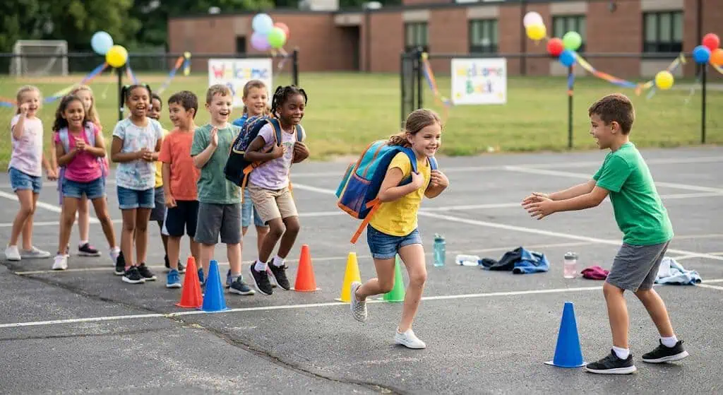 Backpack Relay Race