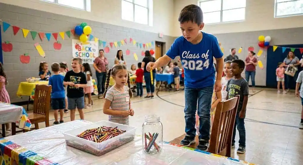 Crayon Drop — back to school party games for kids