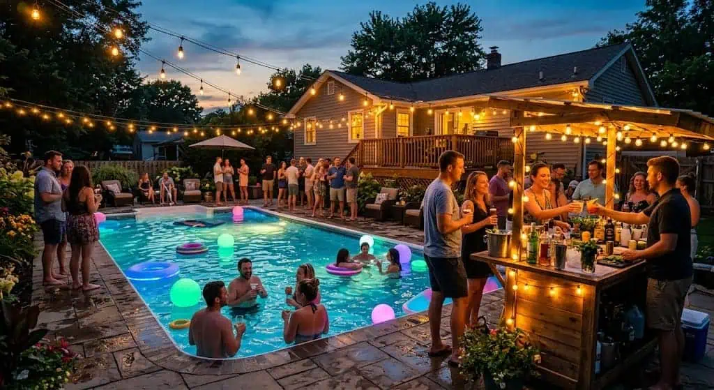 adult pool party
